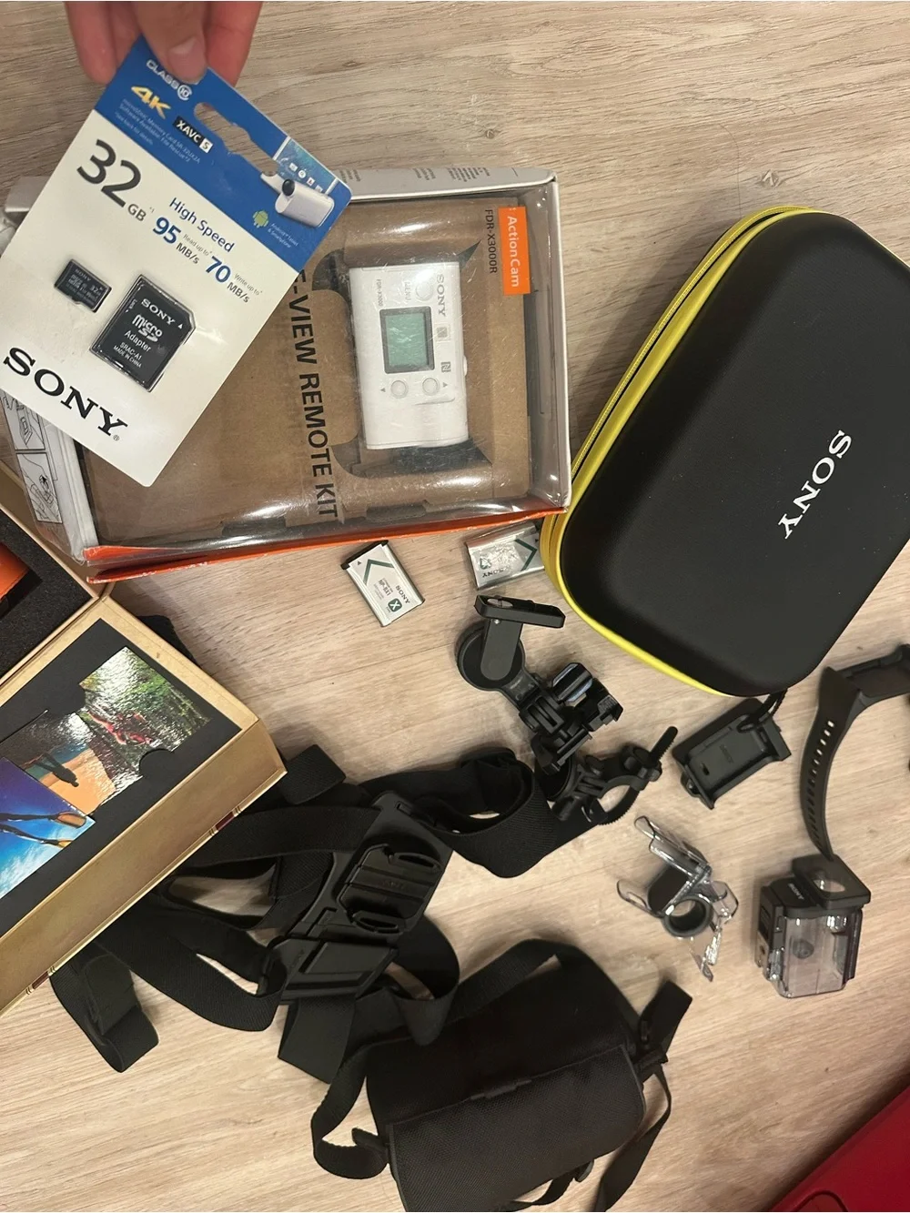 Sony White 4K Compact Action Camera